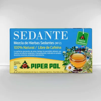 Tisana Nº 2 Sedante Nervioso · saquitos x 25