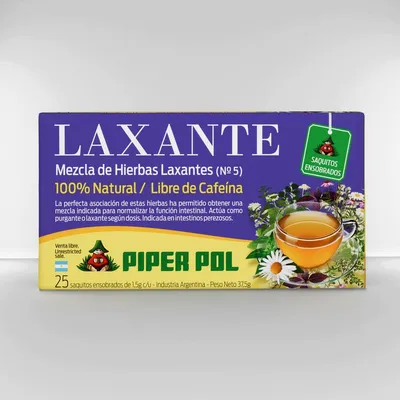 Tisana Nº 5 Laxante · saquitos x 25